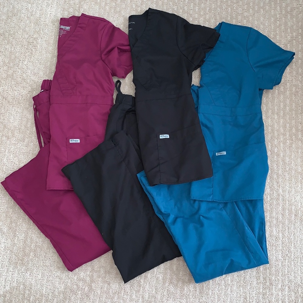 3 pairs of Grey’s Anatomy scrubs